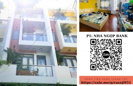 [Dòng tiền 20tr/th], Nhà đẹp 4 tầng x 55m2, Sổ hồng nở hậu 8m, Sân rộng